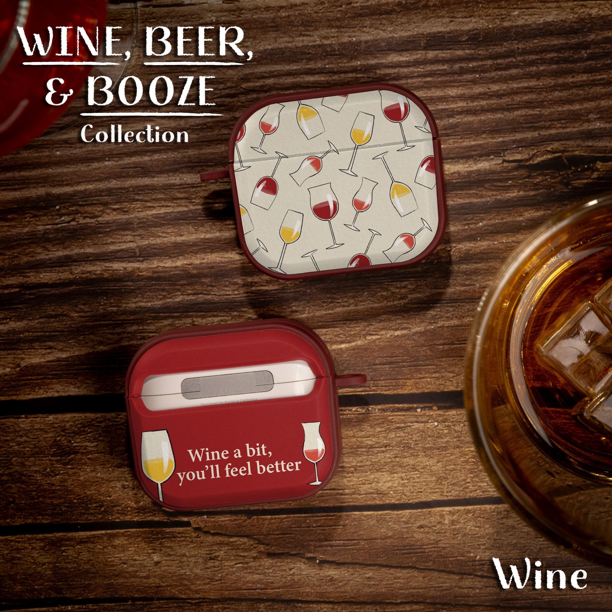 Wine, Beer, & Booze HDX Apple AirPods Gen 3 Case Cover Affinity Bands