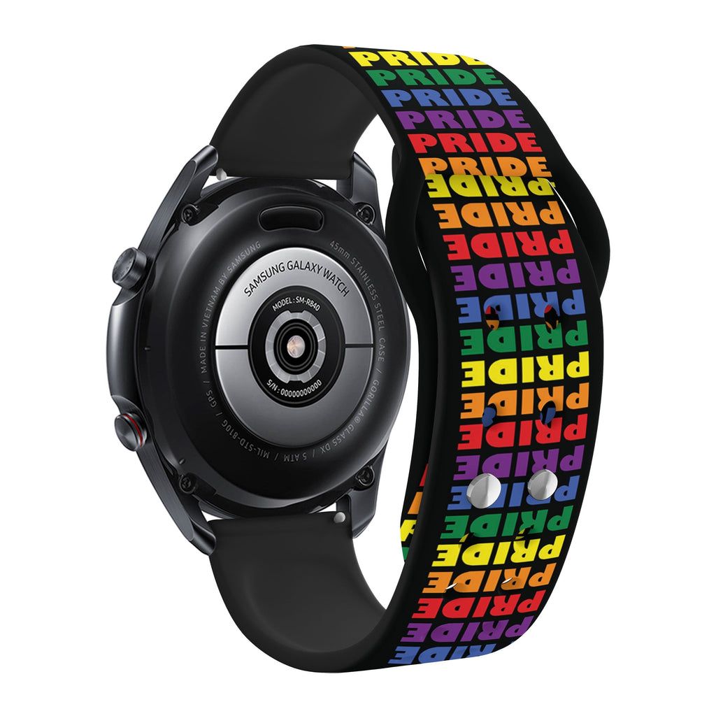 Pride HD  Watchband for Samsung, Garmin, Fossil, and More for Samsung, Garmin, Fossil, and More Affinity Bands