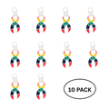 10 Pack Autism Awareness Ribbon Charms The Awareness Company