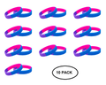 Bisexual Flag Colored Silicone Bracelets The Awareness Company