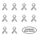 Bulk Pack Brain Cancer Awareness Ribbon Pins The Awareness Company