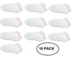 10 Pack Breast Cancer Pink Ribbon Socks The Awareness Company