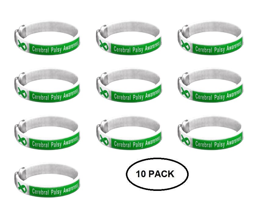 10 Pack Cerebral Palsy Bangle Bracelets The Awareness Company
