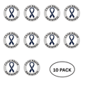 10 Pack Child Abuse Awareness Ribbon Pins The Awareness Company