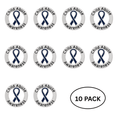 10 Pack Child Abuse Awareness Ribbon Pins The Awareness Company
