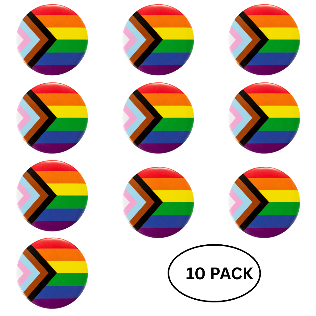 10 Pack Daniel Quasar Flag Button Pins The Awareness Company