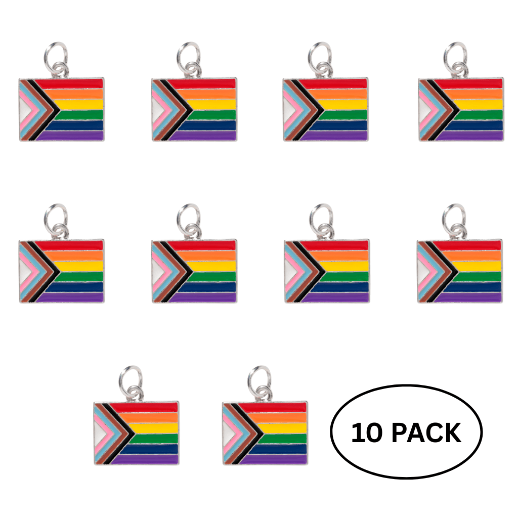 10 Pack Daniel Quasar Flag Charms The Awareness Company