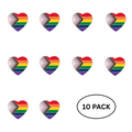 10 Pack Daniel Quasar Flag Heart Pins The Awareness Company