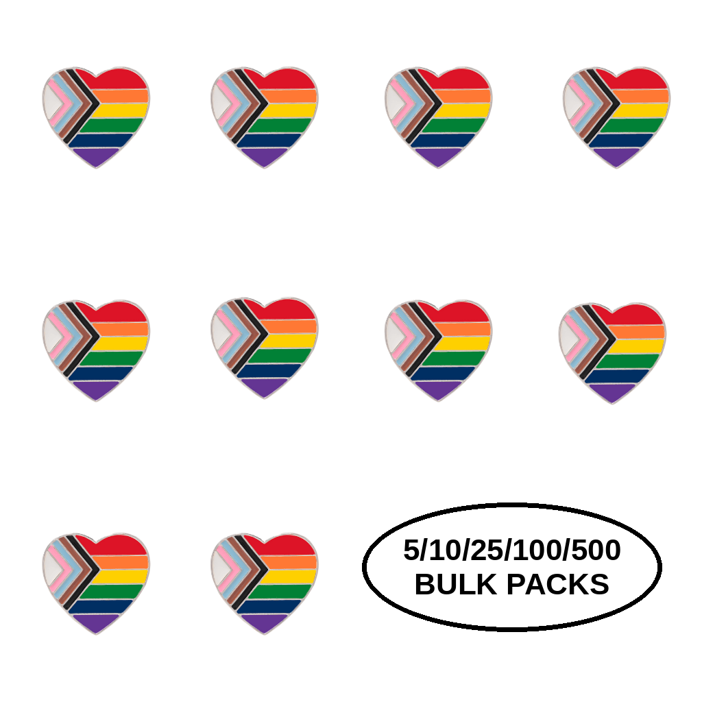 5/10/25/100 Daniel Quasar Flag Heart Pins The Awareness Company