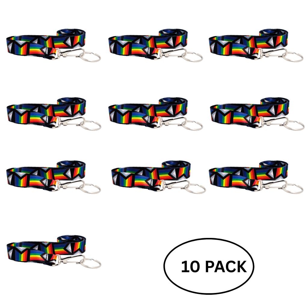 10 Pack Daniel Quasar Flag Lanyards The Awareness Company