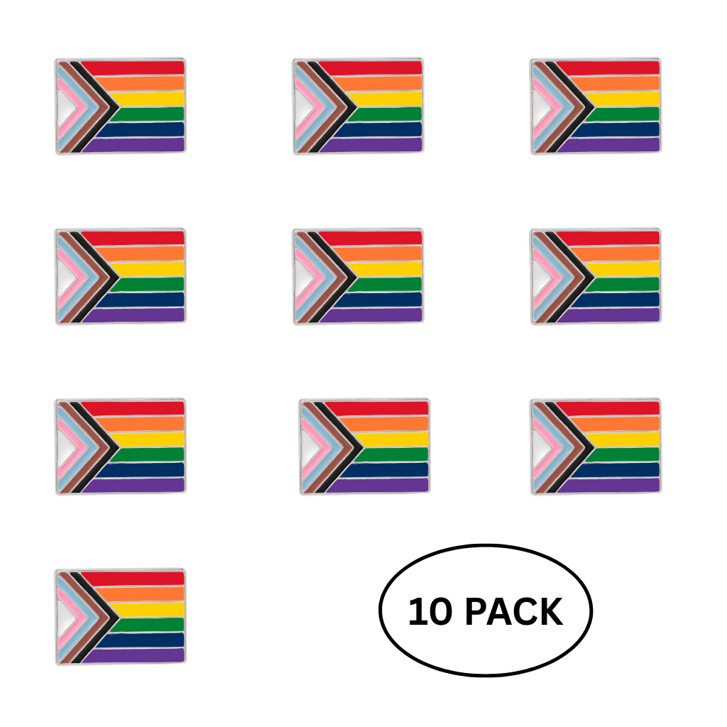 10 Pack Daniel Quasar Flag Lapel Pins The Awareness Company