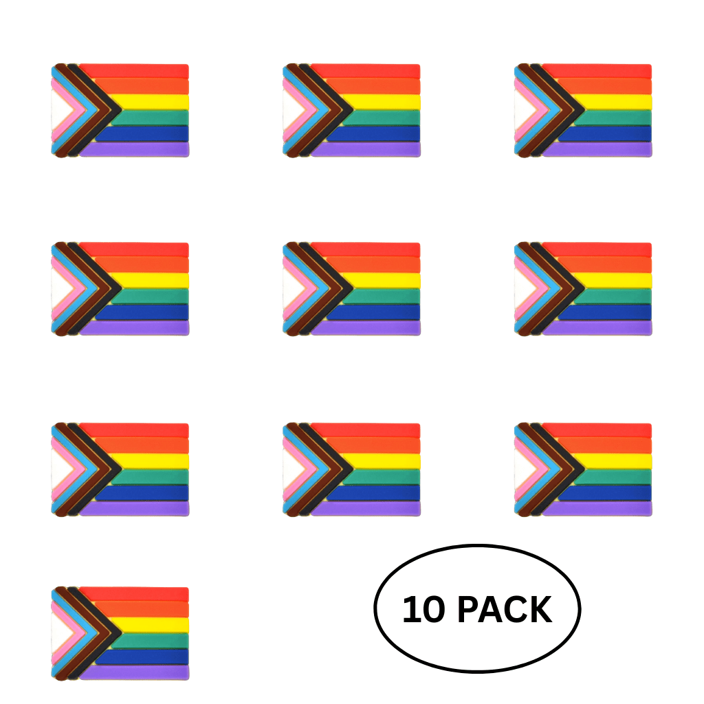 10 Pack Daniel Quasar Flag Silicone Flag Pins The Awareness Company