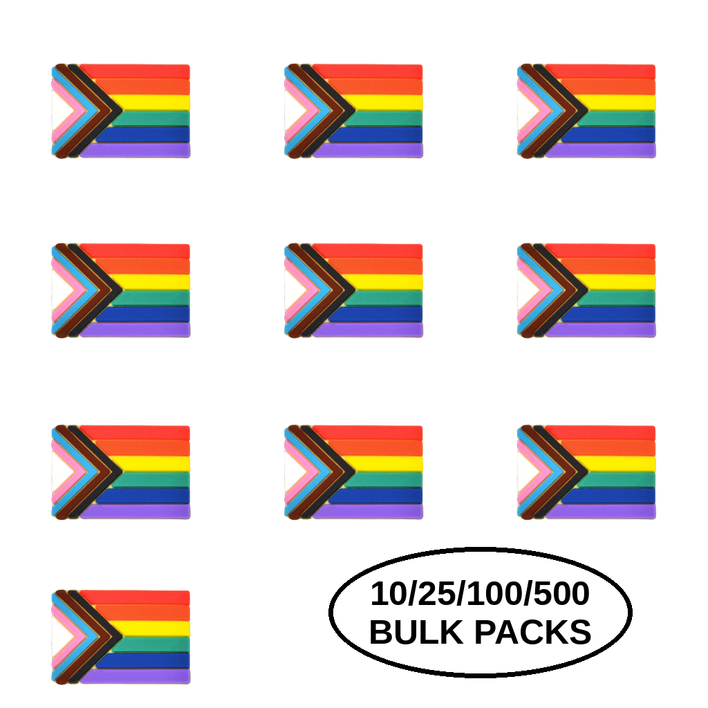 10/25/100/500 Daniel Quasar Flag Silicone Flag Pins The Awareness Company