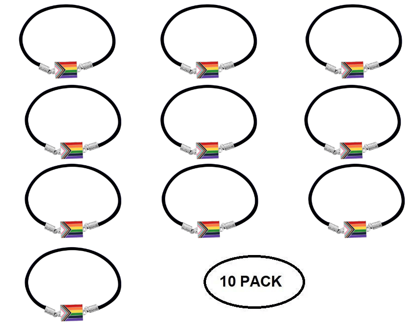 10 Pack Daniel Quasar Flag Stretch Bracelets The Awareness Company