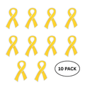 Gold Childhood Cancer Ribbon Pins The Awareness Company