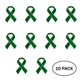 10 Pack Green Ribbon Awareness Pins The Awareness Company