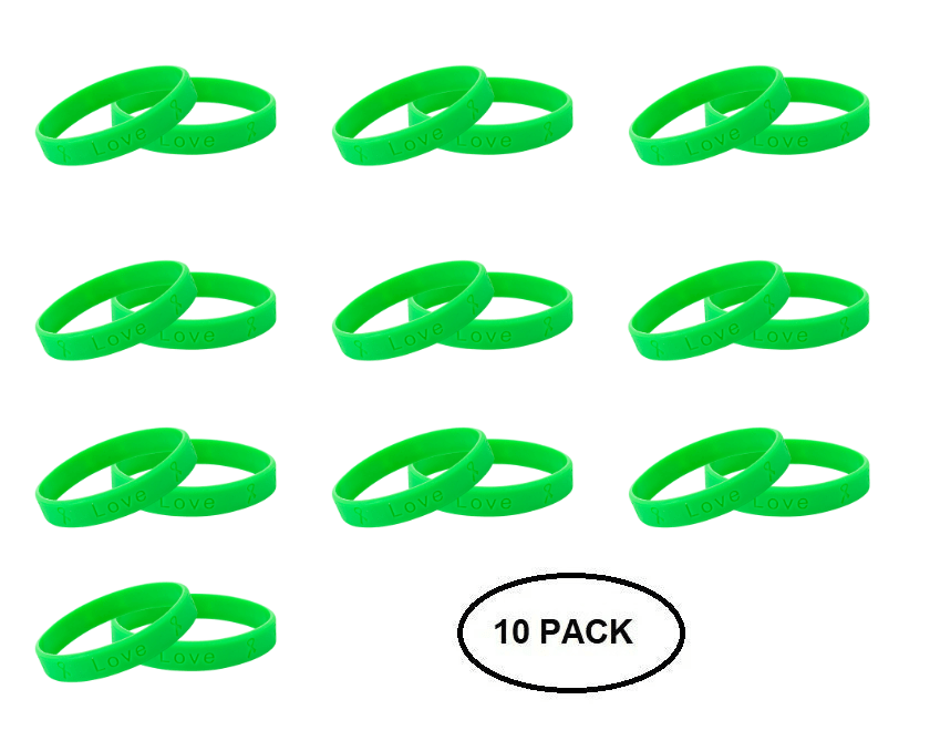 Green Silicone Bracelets The Awareness Company
