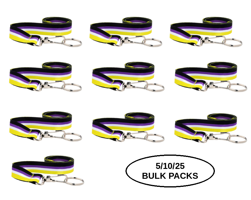 5/10/25 Non-Binary Flag Lanyards The Awareness Company