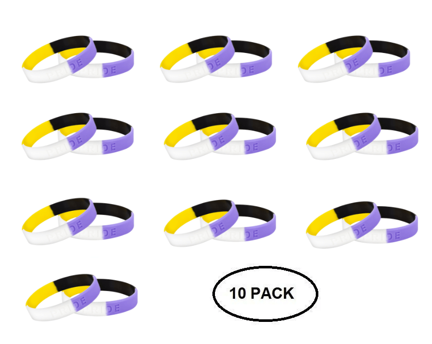 Non-Binary Silicone Bracelets The Awareness Company