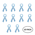 10 Pack of Large Light Blue Awareness Ribbon Pins The Awareness Company