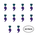 10 Pack of Semicolon Suicide Prevention & Awareness Lapel Pins The Awareness Company
