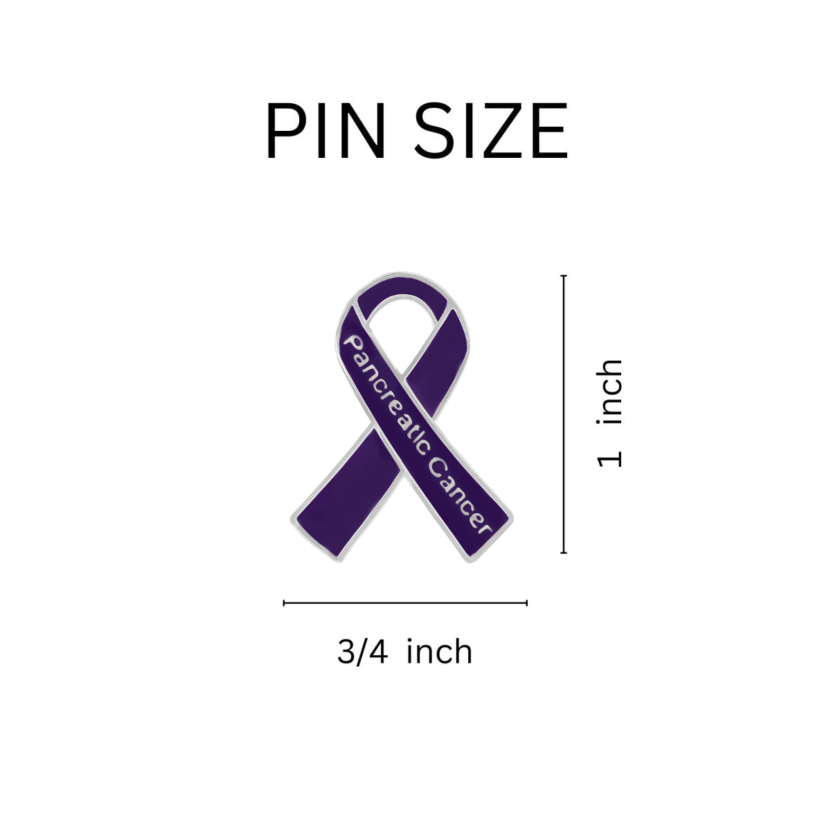 10 Pack Pancreatic Cancer Awareness Ribbon Pins The Awareness Company