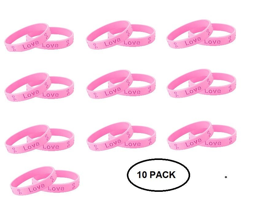 Pink Ribbon Breast Cancer Silicone Bracelets The Awareness Company