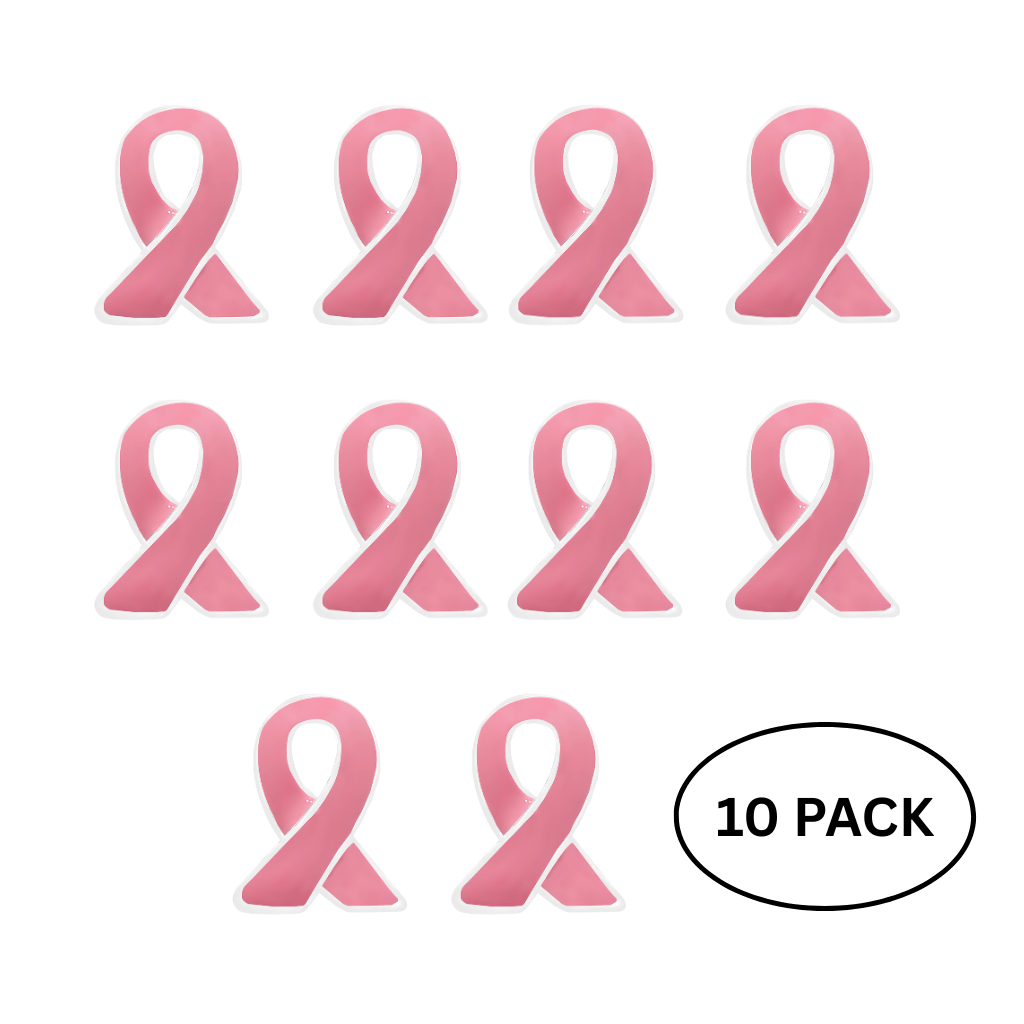 10 Pack Pink Ribbon Lapel Pins The Awareness Company
