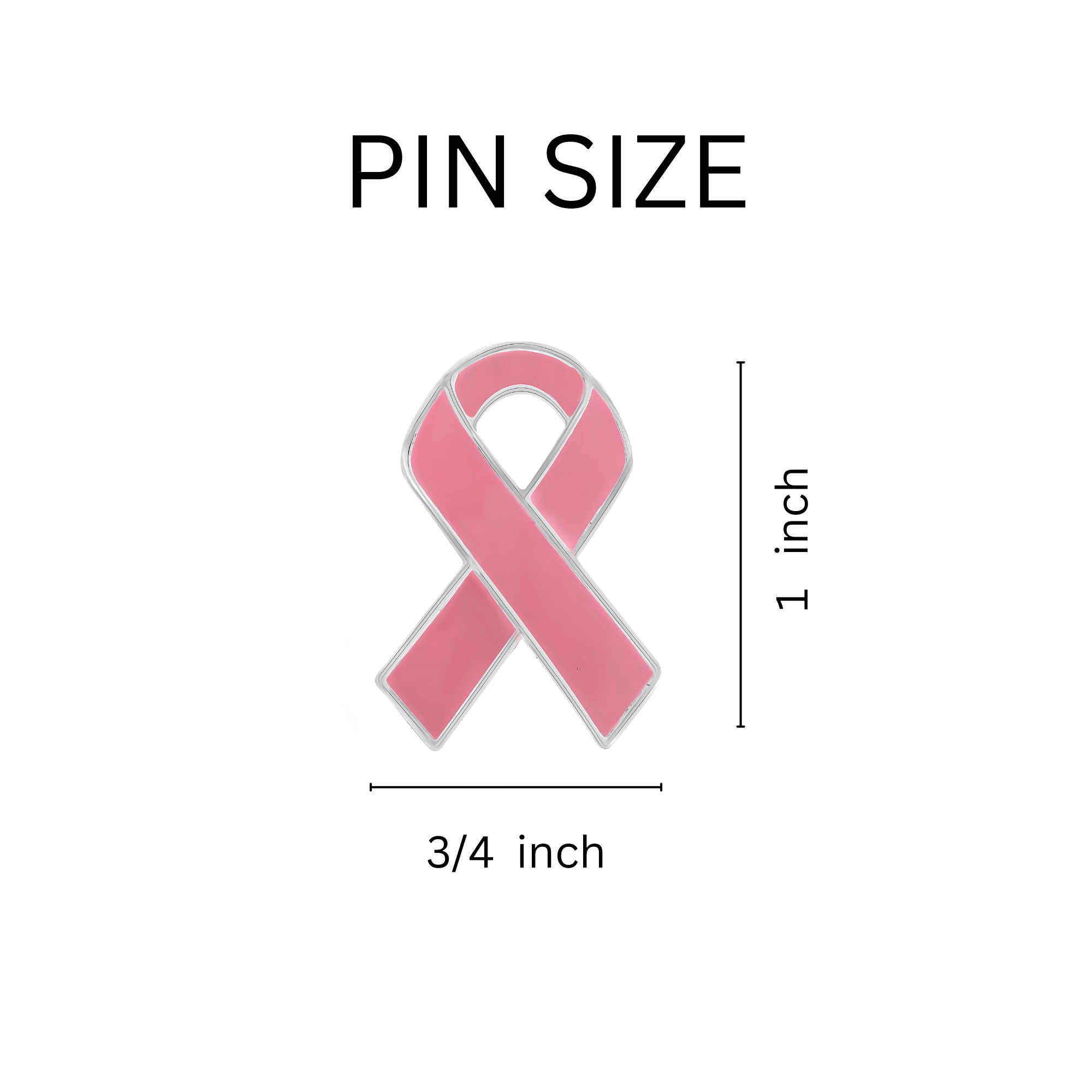 10 Pack Pink Ribbon Pins The Awareness Company