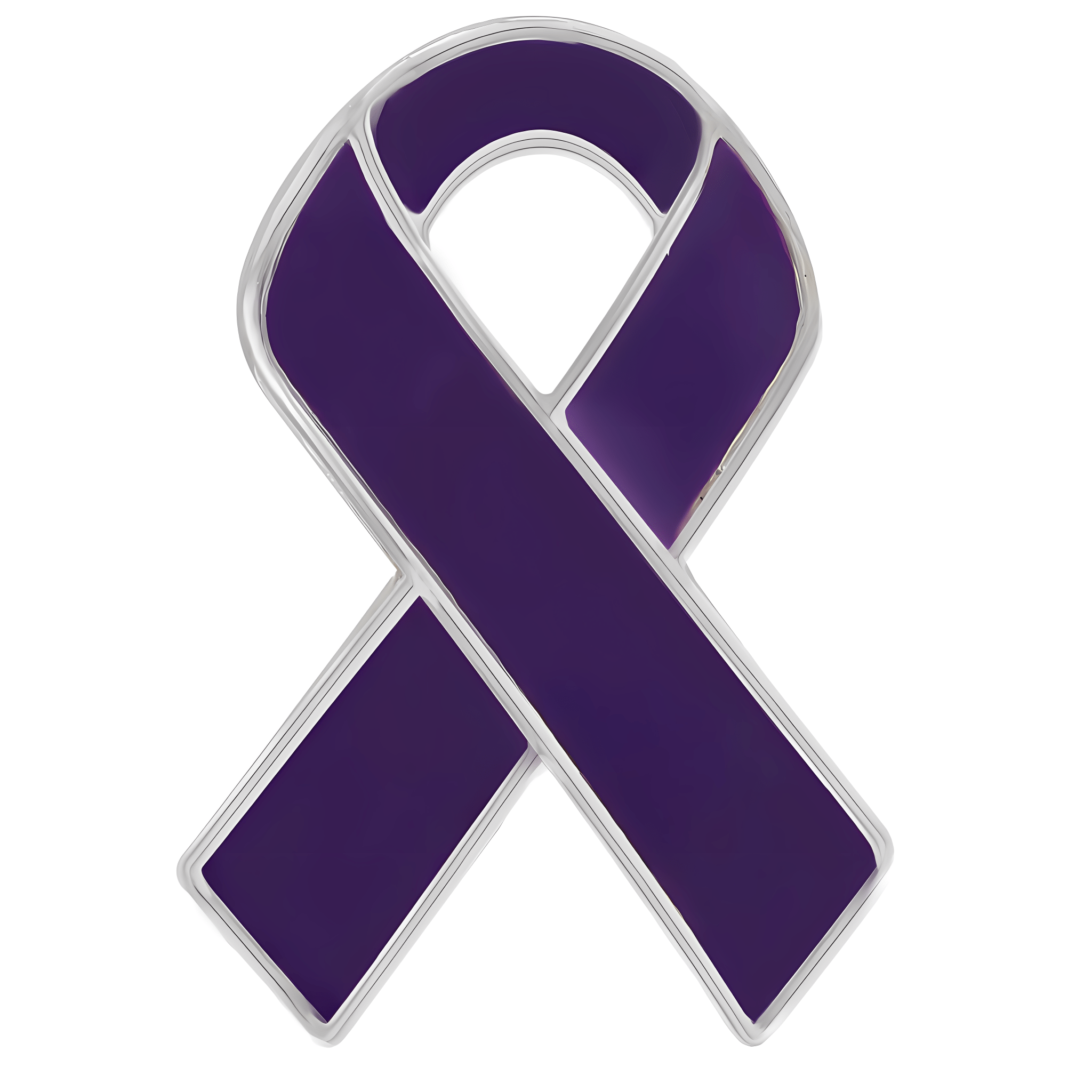 10 Pack Purple Ribbon Awareness Pins The Awareness Company