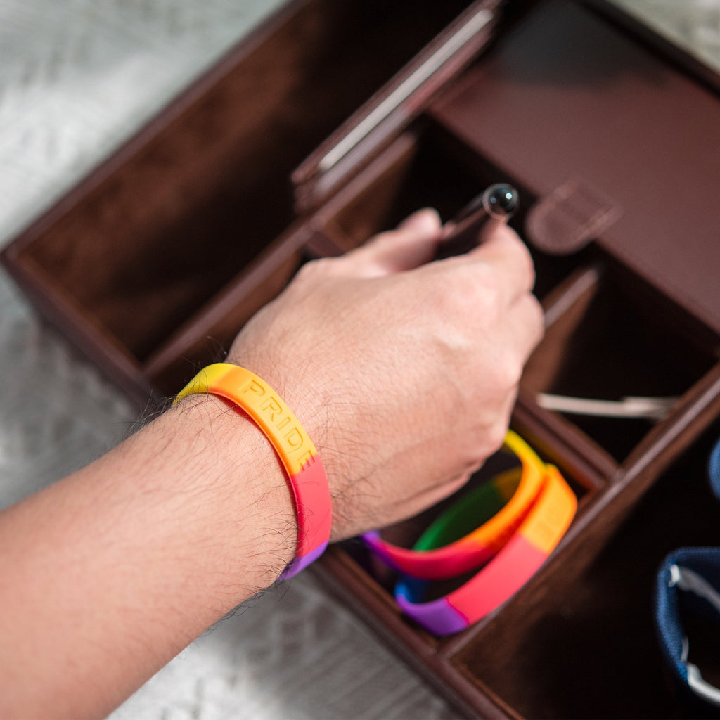Rainbow PRIDE Silicone Bracelets The Awareness Company