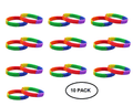 Rainbow PRIDE Silicone Bracelets The Awareness Company