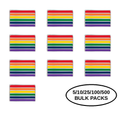 5/10/25/100 Rectangle Rainbow Flag Pins The Awareness Company