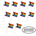 10/25/100/500 Bulk Small Daniel Quasar Flags on a Stick The Awareness Company