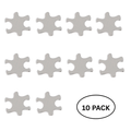 10 Pack Small Silver Autism Awareness Puzzle Lapel Pins The Awareness Company