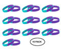 Teal & Purple Silicone Bracelets for Suicide, Sexual Assault Awareness The Awareness Company
