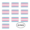 10 Pack Transgender Flag Pins The Awareness Company