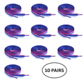 10 Pairs Bisexual Flag Shoe Laces The Awareness Company