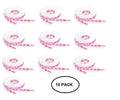 10 Pairs Breast Cancer Pink Ribbon Shoelaces The Awareness Company
