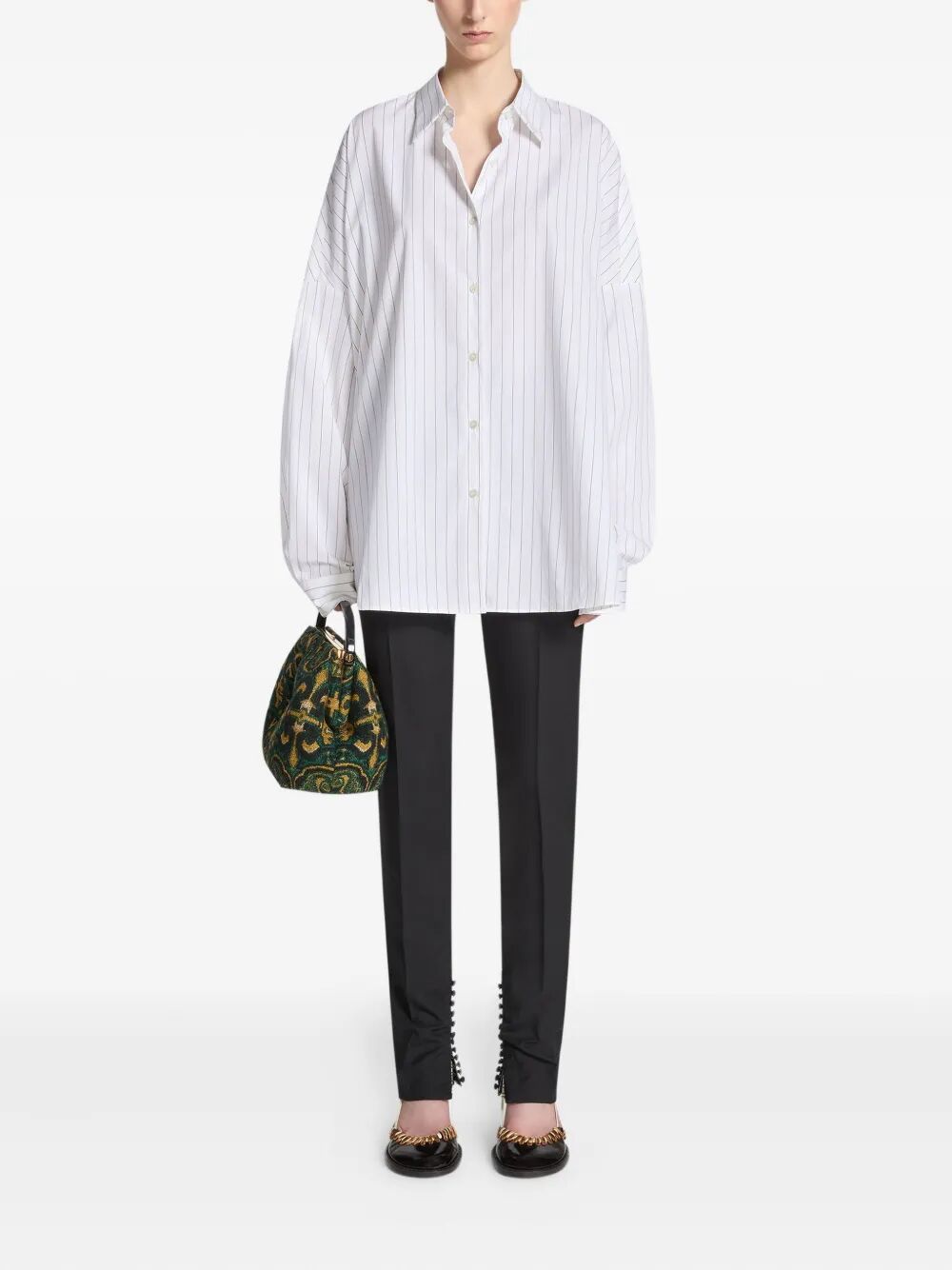 Dries Van Noten Women Casia Striped Shirt Luosophy
