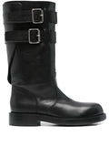 Ann Demeulemeester Women "Osmo" Rounded Boots With Belts Luosophy