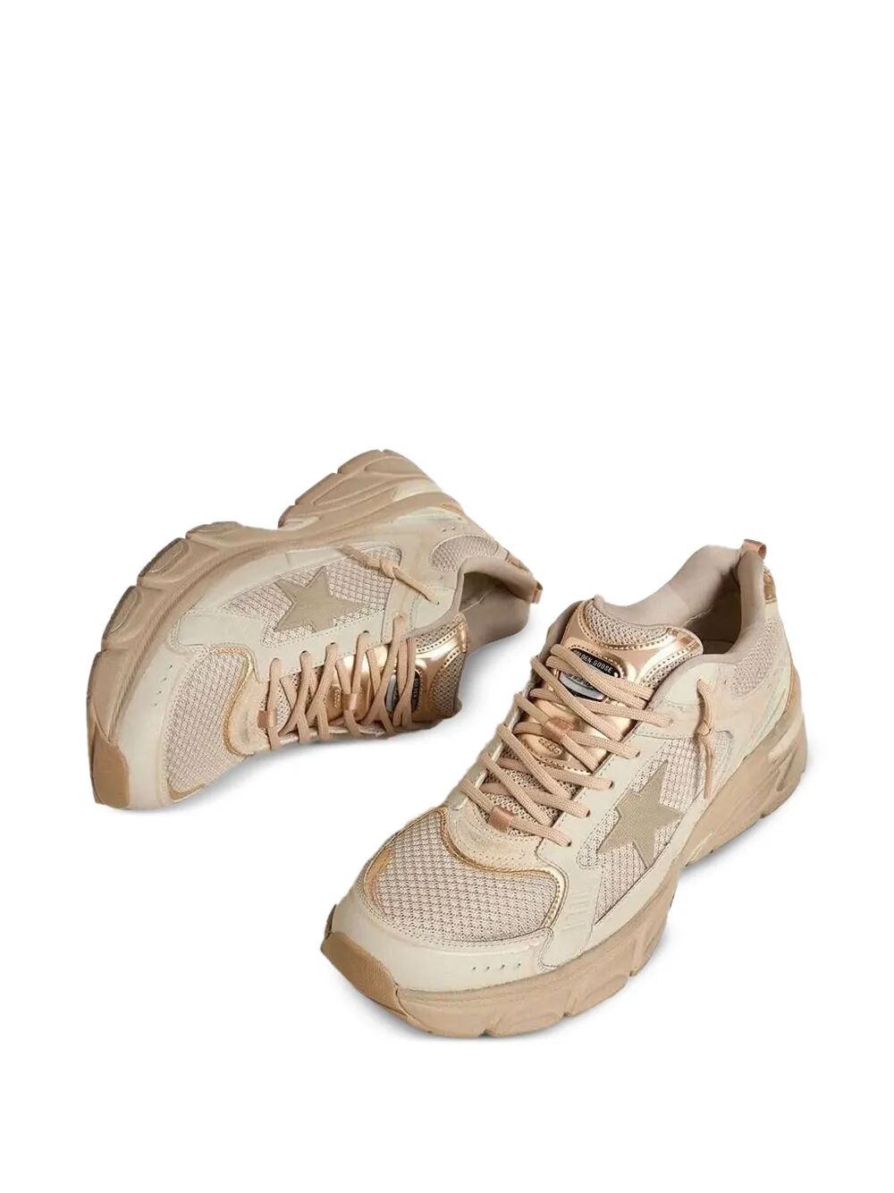 Golden Goose Women "Lightstar" Net Leather And Suede Upper Tpu Star Net Heel Luosophy