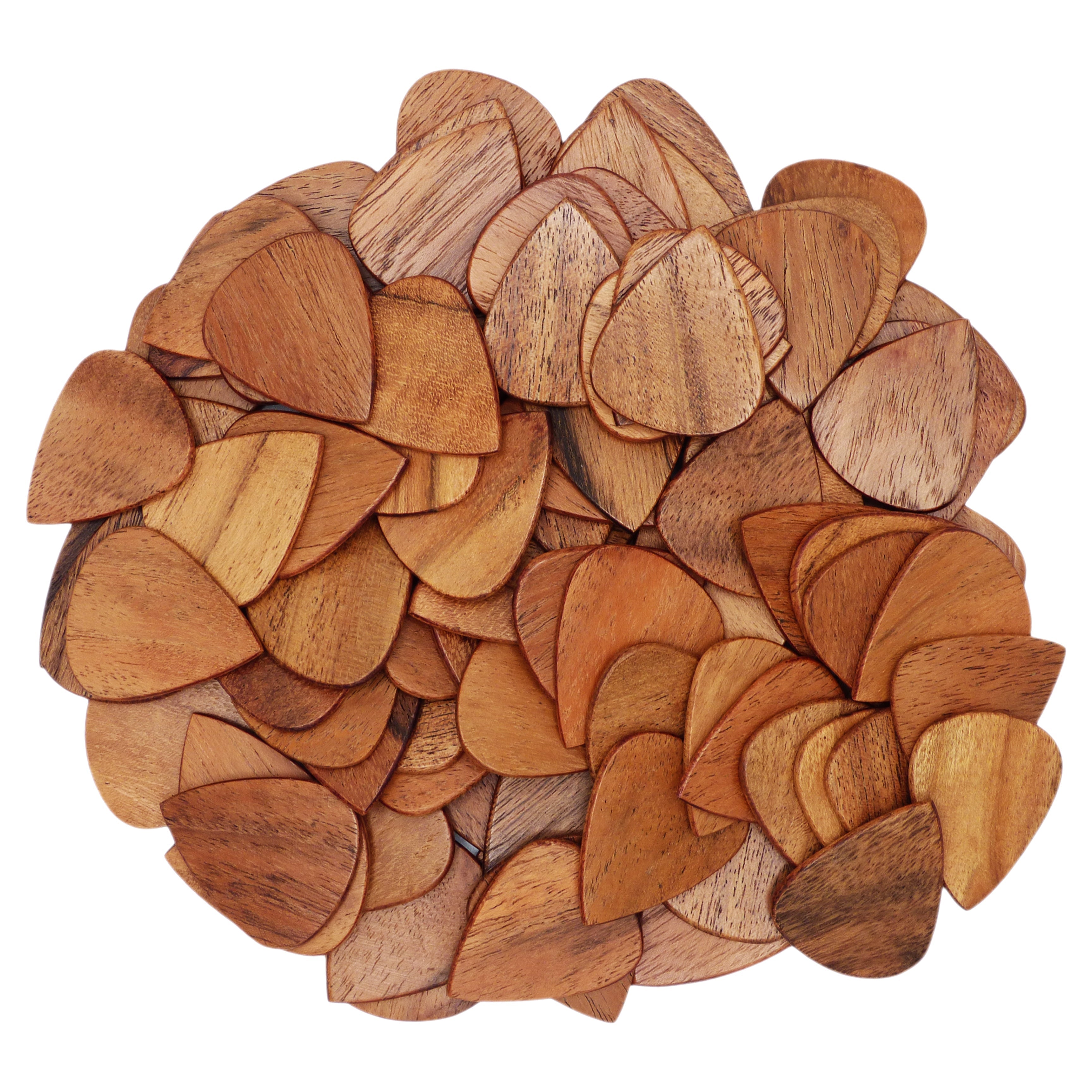 Acacia Wood Guitar Or Bass Pick - 1.5 mm Heavy Gauge - 351 Shape - Natural Finish Handmade Specialty Exotic Plectrum Exotic Plectrums