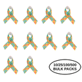 10/25/100/500 Pack Satin Autism Awareness Ribbon Pins The Awareness Company