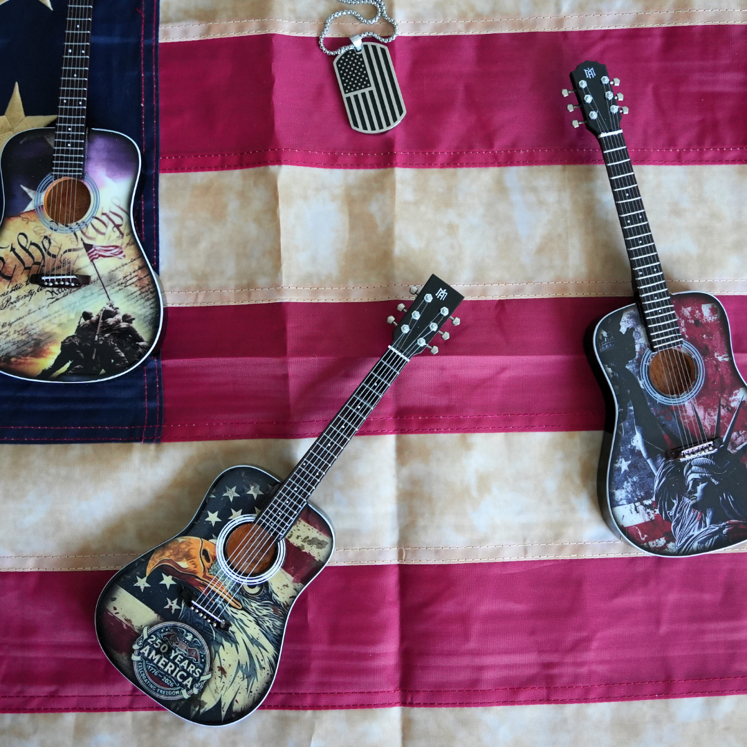 America 250 Miniature Guitar The Mini Axe