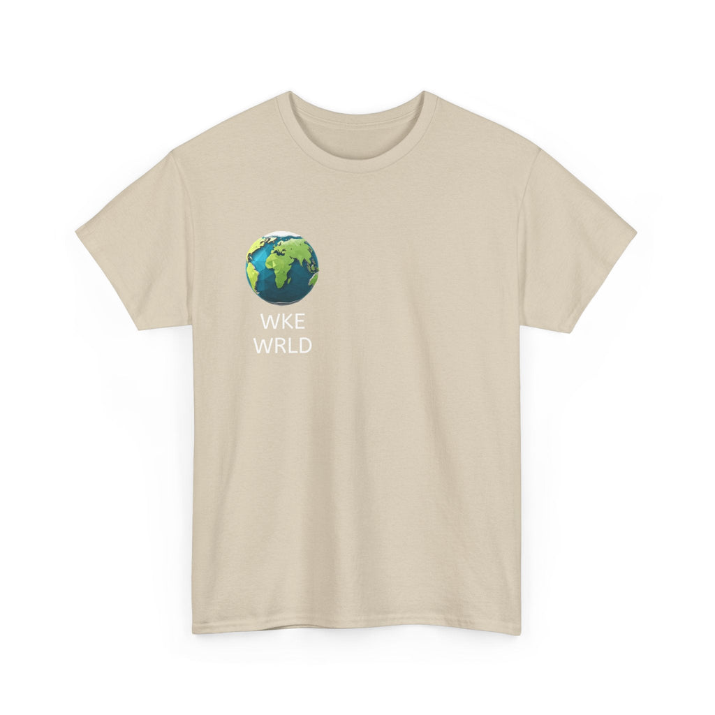 WKE WRLD Eco-Conscious Unisex Heavy Cotton Tee, Earth Day Gift, Nature Lover Shirt, Sustainable Fashion, Unisex Graphic Tee The Vibez Shop