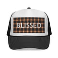 Blissed Plaid Trucker Cap The Vibez Shop