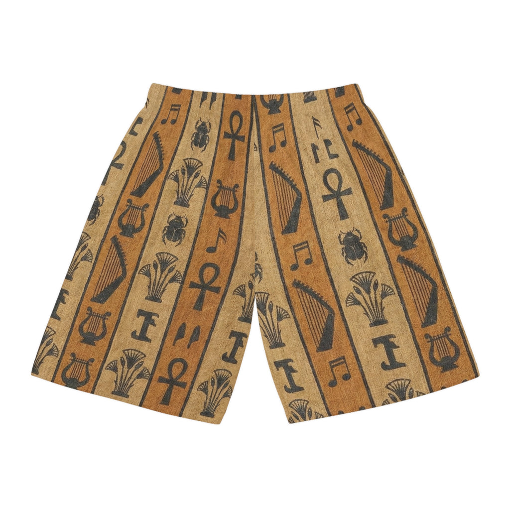 Egyptian Hieroglyphic Print sports Shorts The Vibez Shop