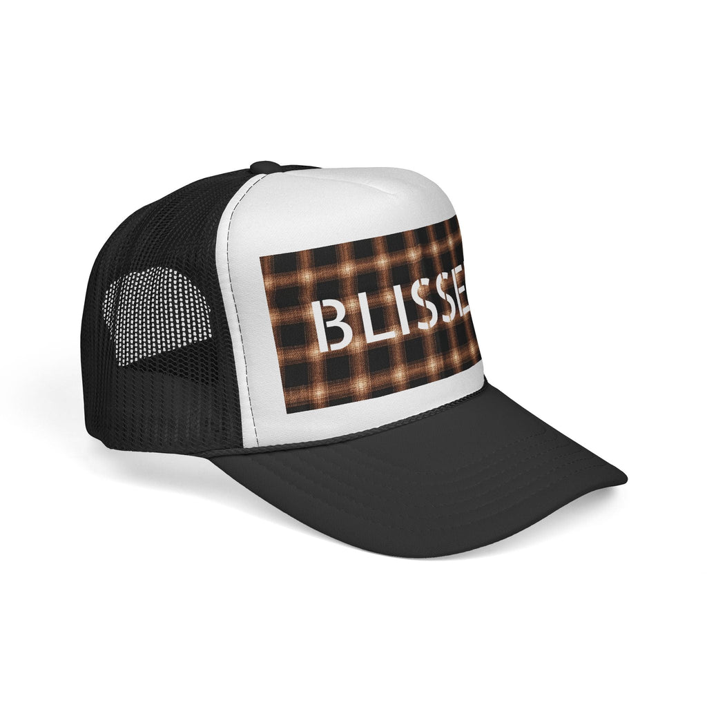 Blissed Plaid Trucker Cap The Vibez Shop