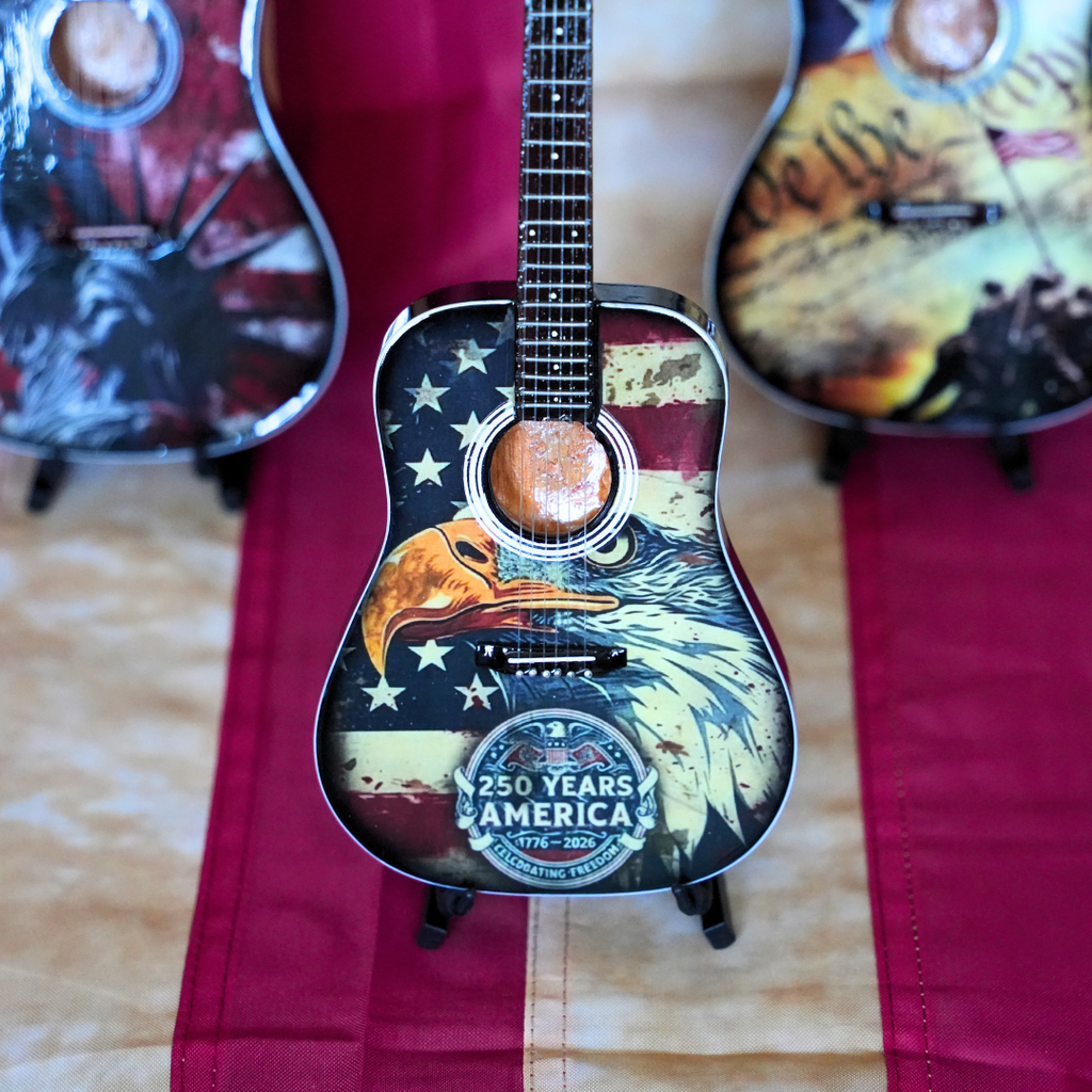 America 250 Miniature Guitar The Mini Axe
